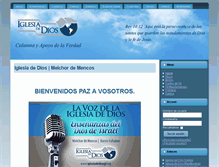 Tablet Screenshot of iglesiadediosgt.org